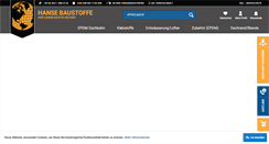 Desktop Screenshot of hanse-baustoffe.de